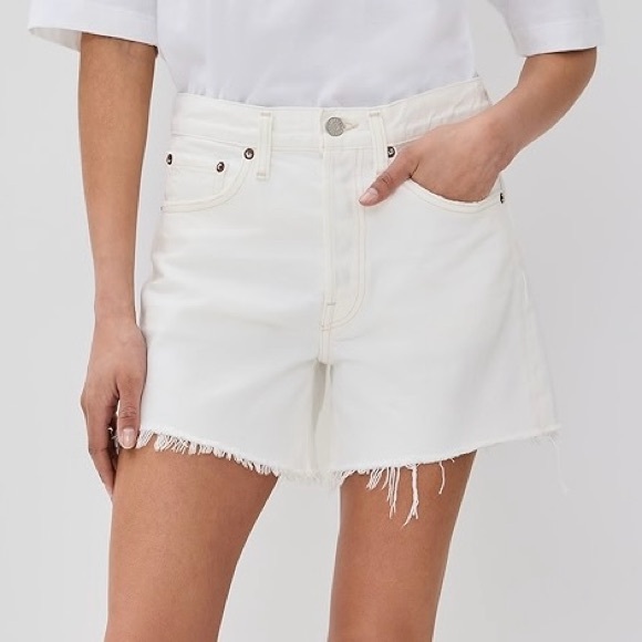 AGOLDE Parker Long Denim Shorts - Picture 1 of 9
